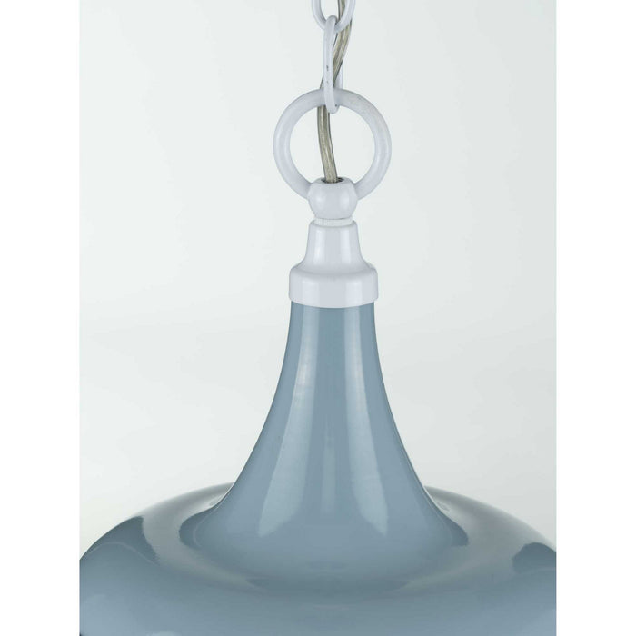 Progress Lighting P500236-164 One Light Pendant, Coastal Blue