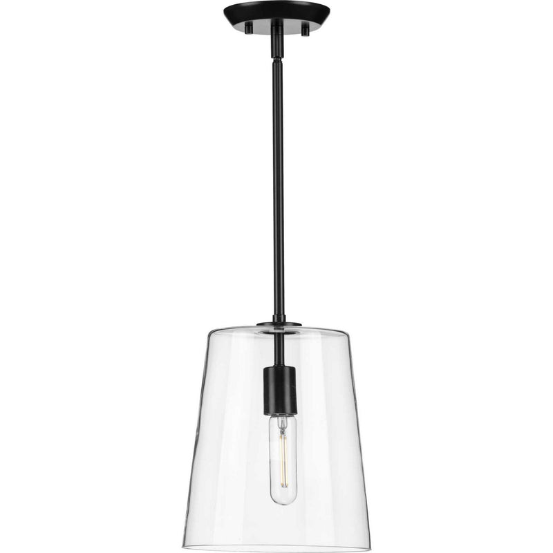 Progress Lighting P500241-031 One Light Pendant, Black