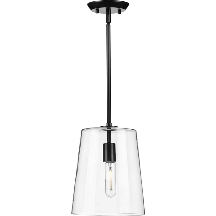 Progress Lighting P500241-031 One Light Pendant, Black