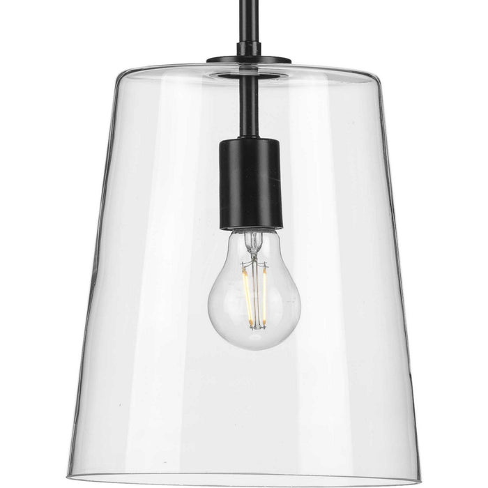 Progress Lighting P500241-031 One Light Pendant, Black