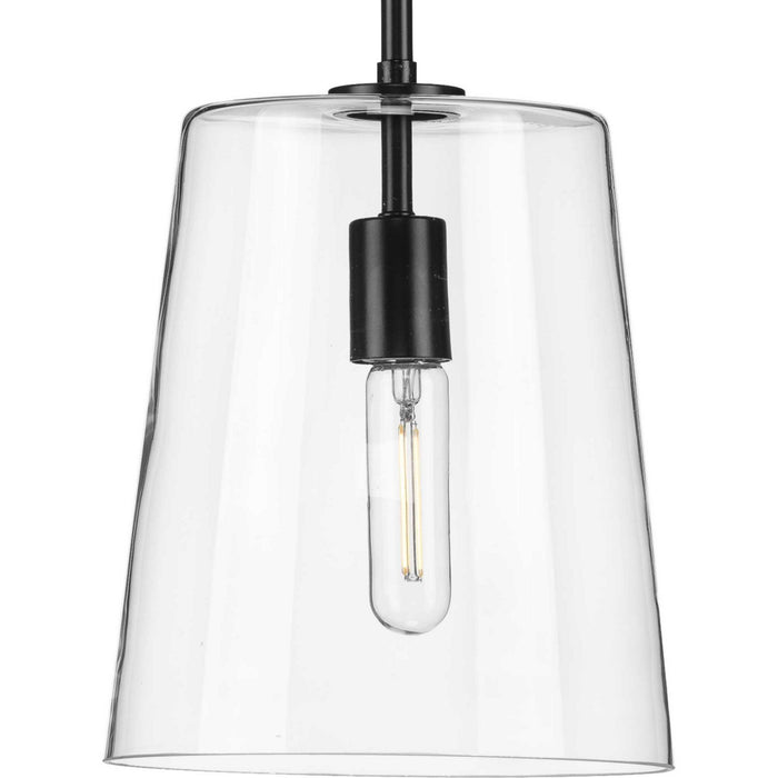 Progress Lighting P500241-031 One Light Pendant, Black