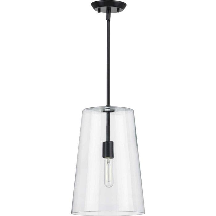 Progress Lighting P500242-031 One Light Pendant, Black
