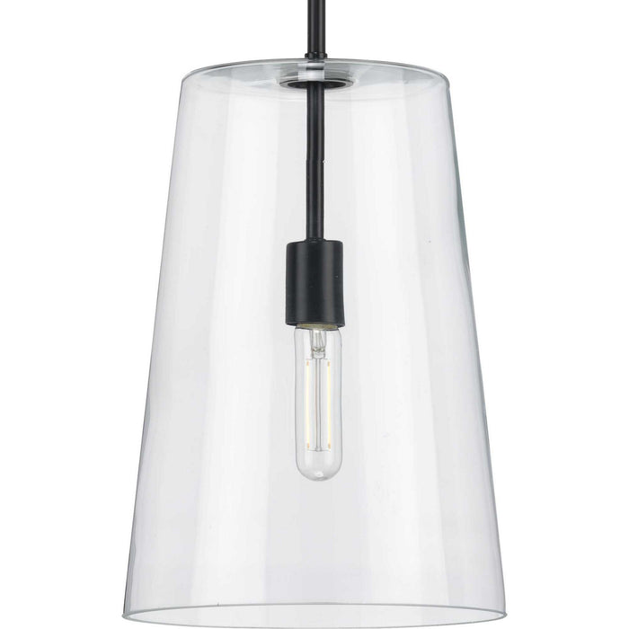 Progress Lighting P500242-031 One Light Pendant, Black