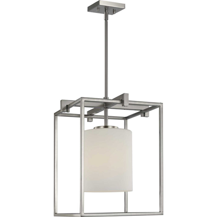 Progress Lighting P500274-009 One Light Mini Pendant, Brushed Nickel