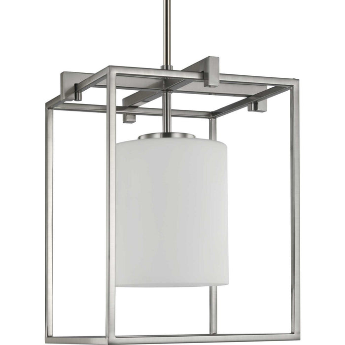 Progress Lighting P500274-009 One Light Mini Pendant, Brushed Nickel