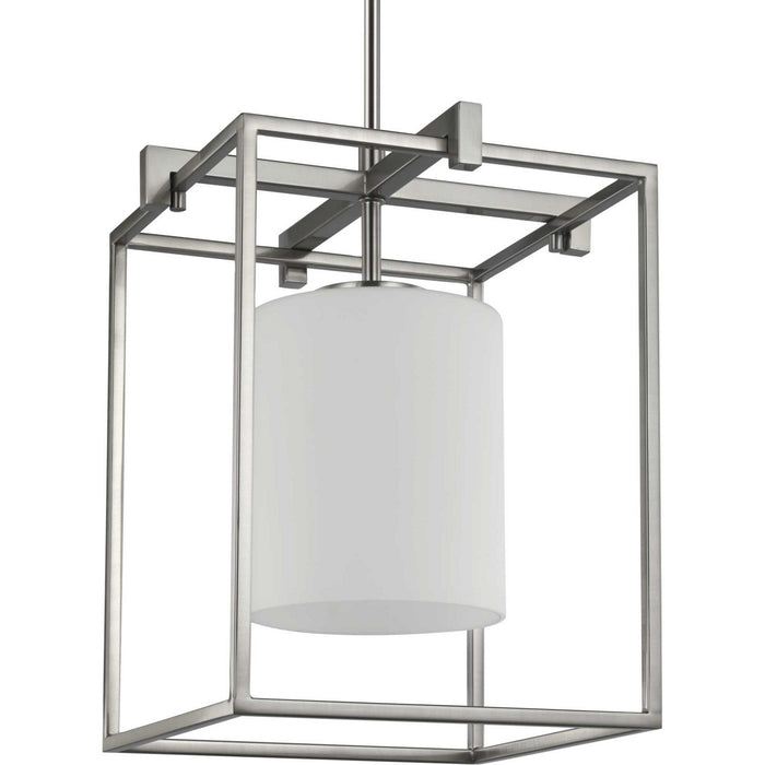 Progress Lighting P500274-009 One Light Mini Pendant, Brushed Nickel