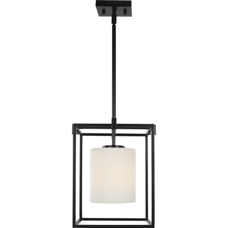Progress Lighting P500274-031 One Light Mini Pendant, Black