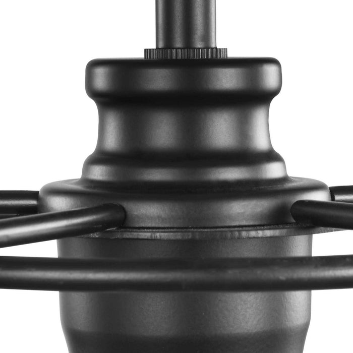 Progress Lighting P500281-031 One Light Mini Pendant, Black