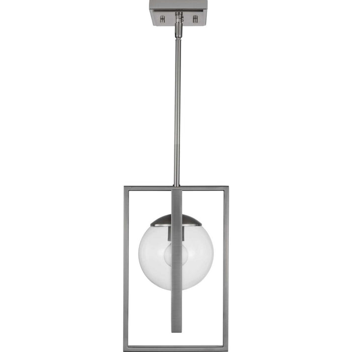 Progress Lighting P500283-009 One Light Pendant, Brushed Nickel