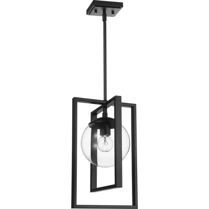 Progress Lighting P500283-031 One Light Pendant, Black