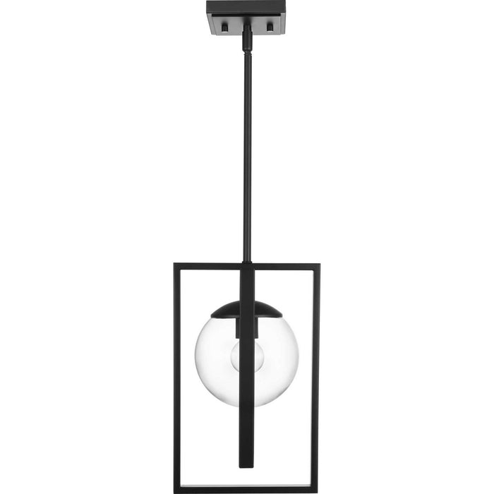 Progress Lighting P500283-031 One Light Pendant, Black