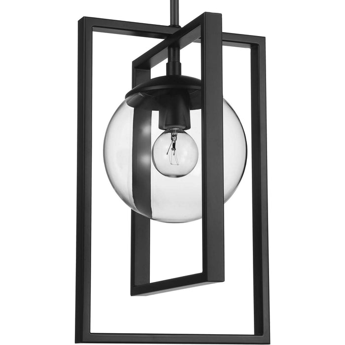 Progress Lighting P500283-031 One Light Pendant, Black