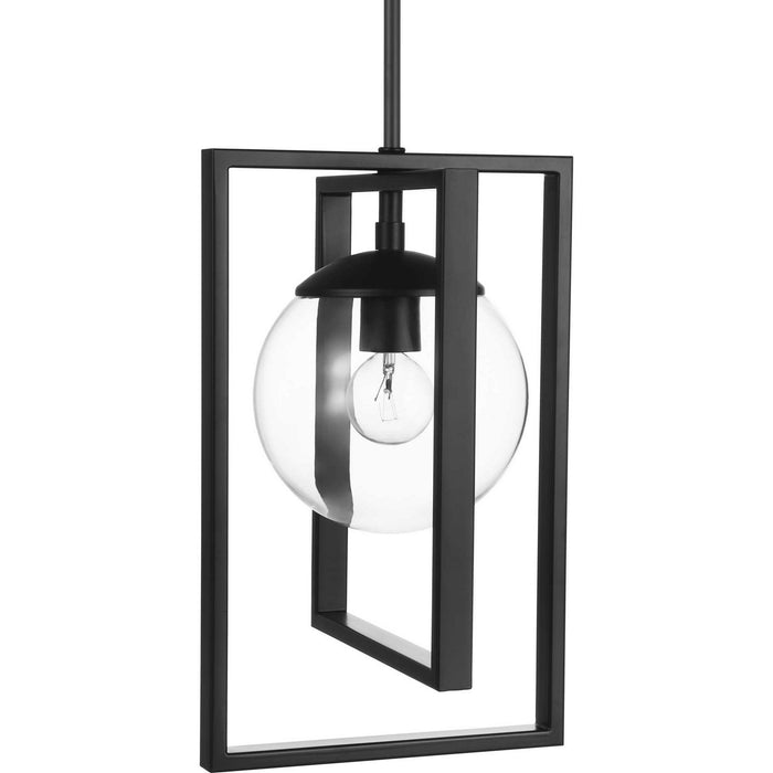 Progress Lighting P500283-031 One Light Pendant, Black