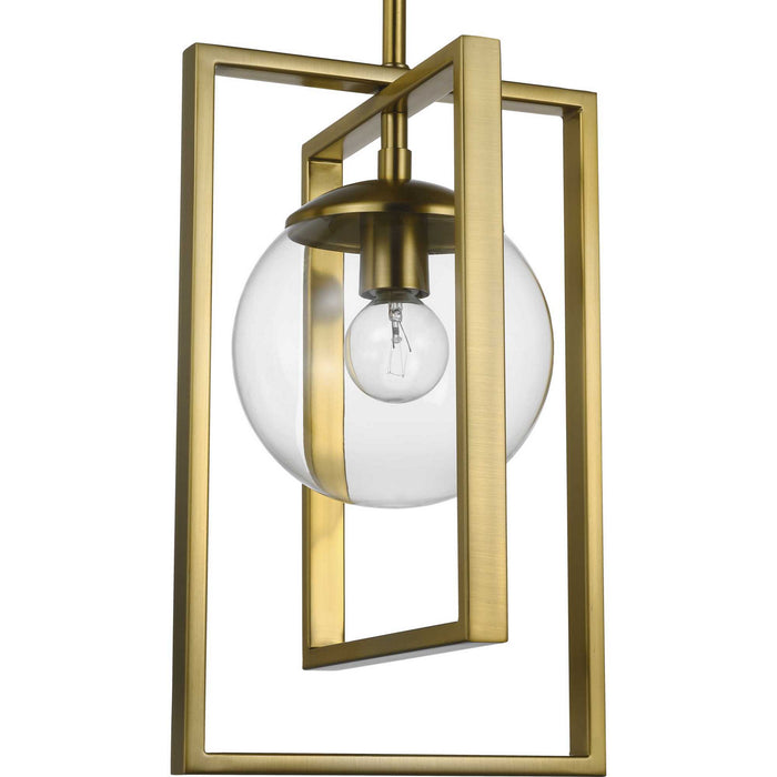 Progress Lighting P500283-109 One Light Pendant, Brushed Bronze