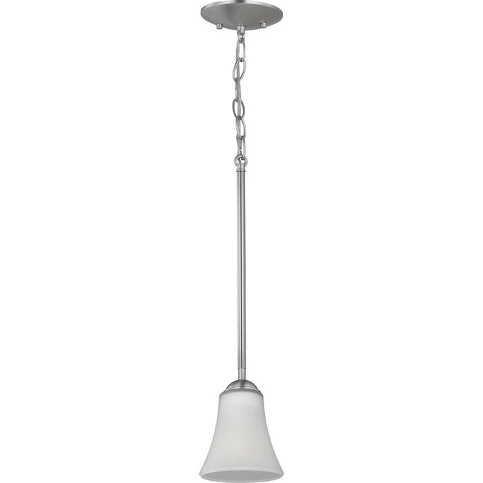 Progress Lighting P500288-009 One Light Pendant, Brushed Nickel