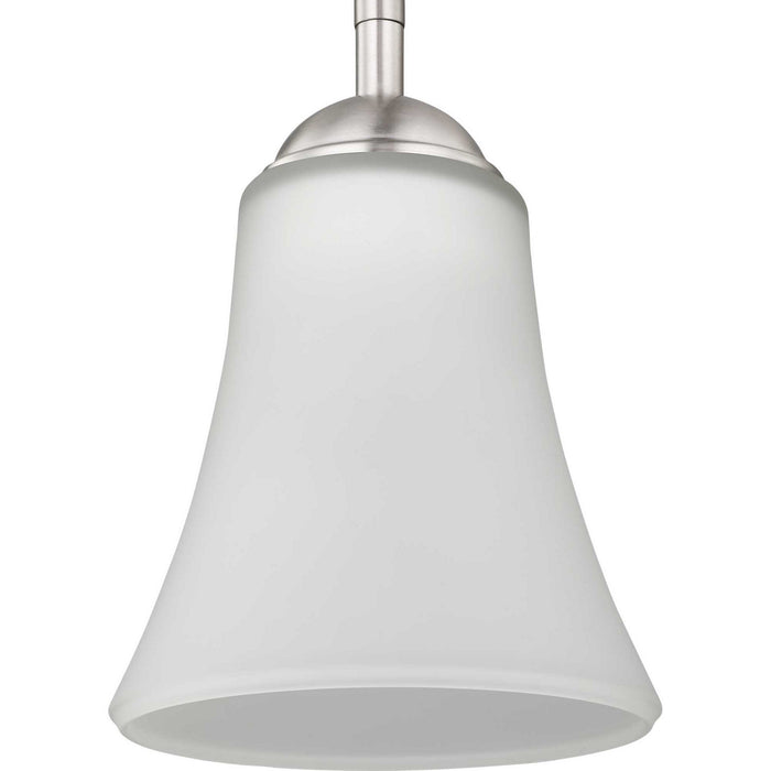 Progress Lighting P500288-009 One Light Pendant, Brushed Nickel