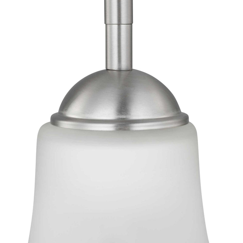 Progress Lighting P500288-009 One Light Pendant, Brushed Nickel