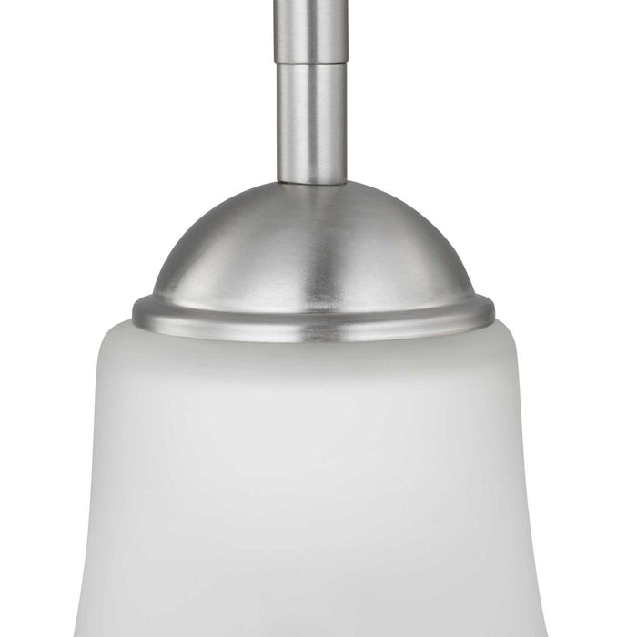 Progress Lighting P500288-009 One Light Pendant, Brushed Nickel