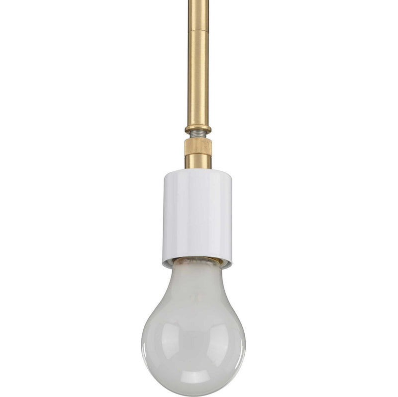 Progress Lighting P5198-12 One Light Pendant, Satin Brass