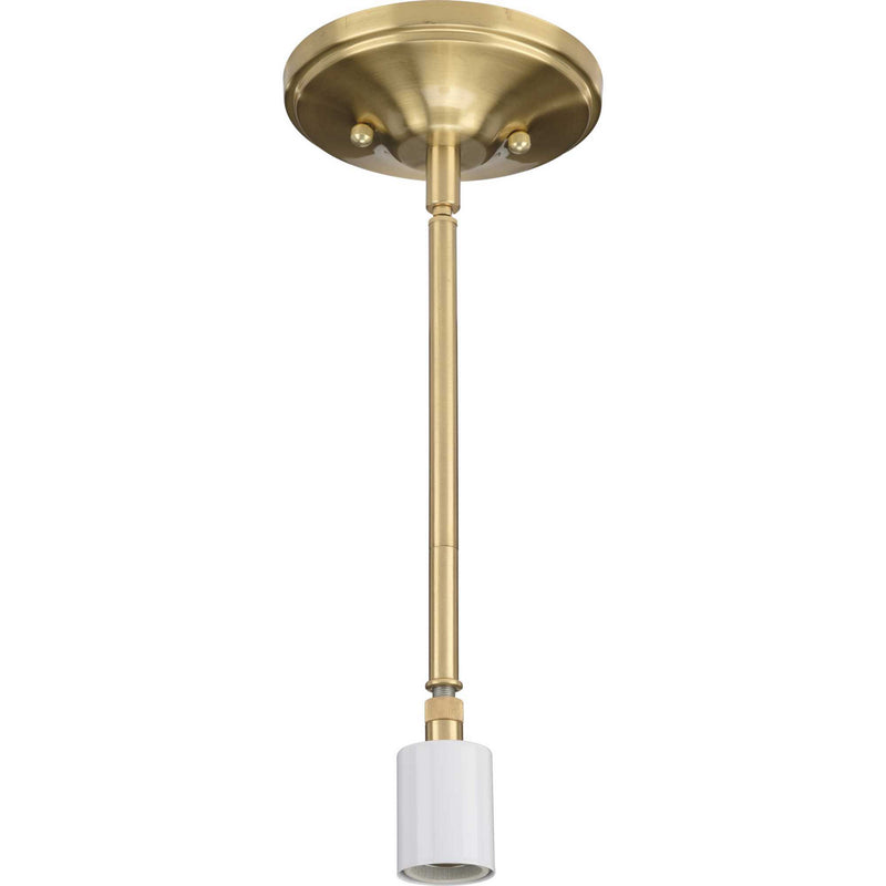 Progress Lighting P5198-12 One Light Pendant, Satin Brass
