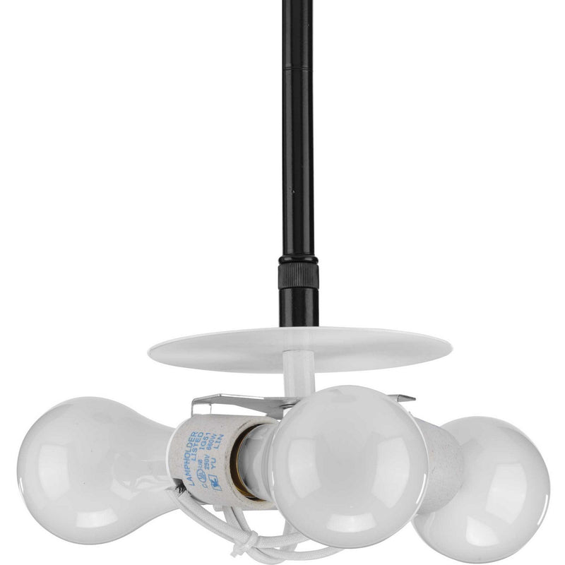 Progress Lighting P5199-31 Three Light Pendant, Matte Black
