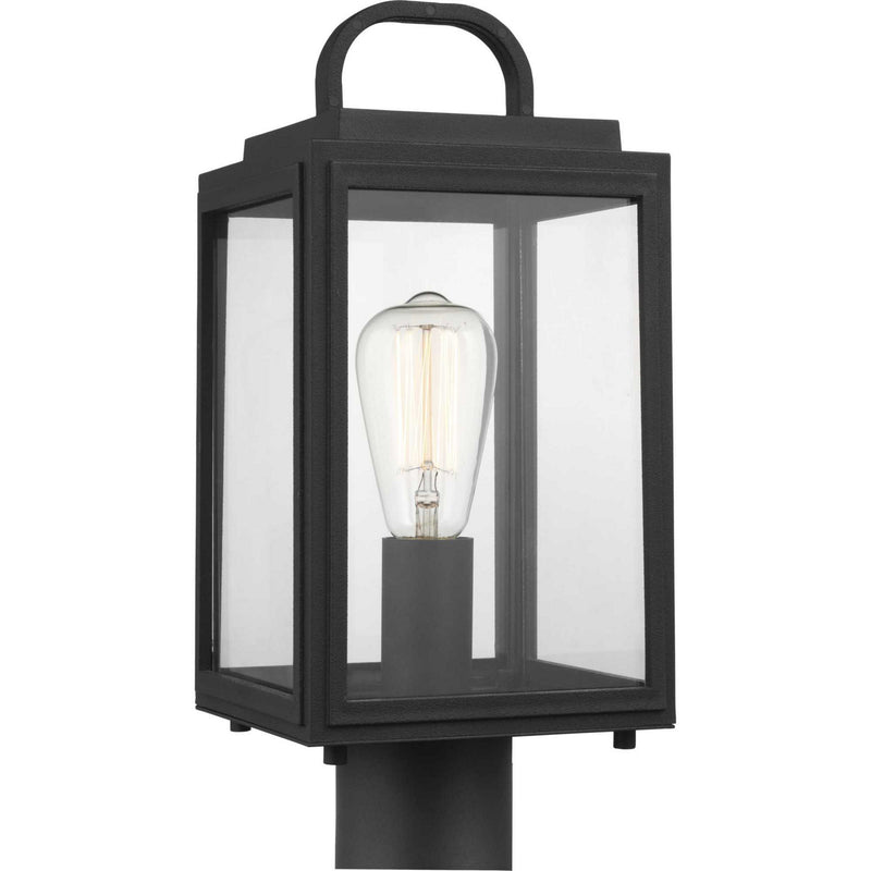Progress Lighting P540064-031 One Light Post Lantern, Black