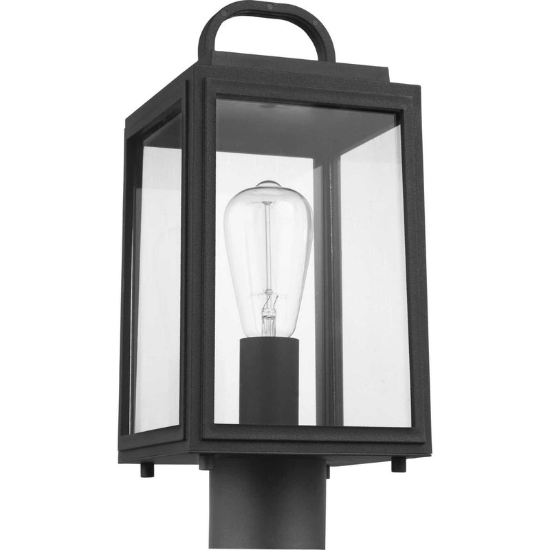 Progress Lighting P540064-031 One Light Post Lantern, Black