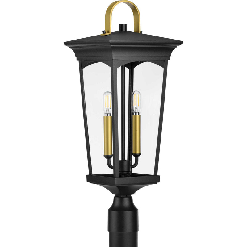 Progress Lighting P540067-031 Two Light Post Lantern, Black