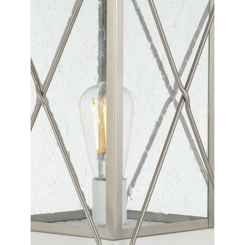 Progress Lighting P540068-135 One Light Post Lantern, Stainless Steel