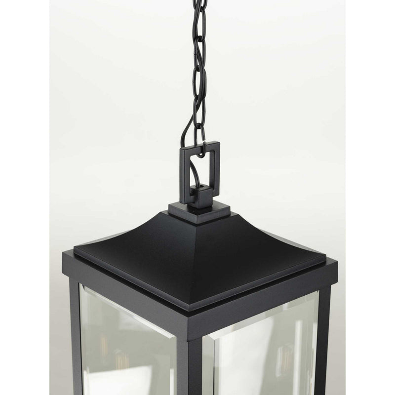 Progress Lighting P550004-031 Three Light Hanging Lantern, Black