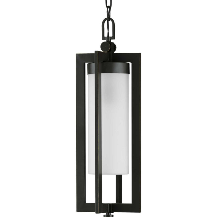 Progress Lighting P550044-108 One Light Hanging Lantern, Oil Rubbed Bronze