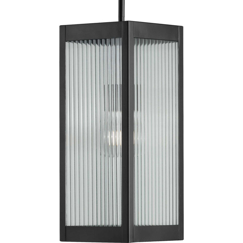 Progress Lighting P550047-031 One Light Hanging Lantern, Black
