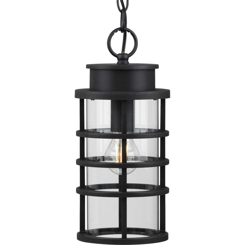 Progress Lighting P550061-031 One Light Hanging Lantern, Black