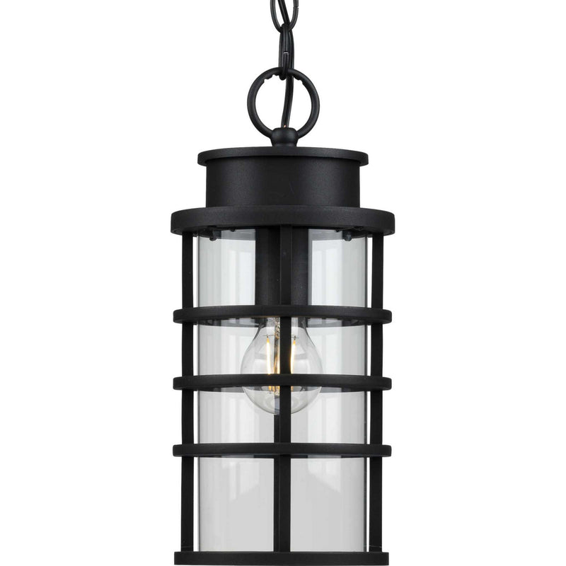 Progress Lighting P550061-031 One Light Hanging Lantern, Black