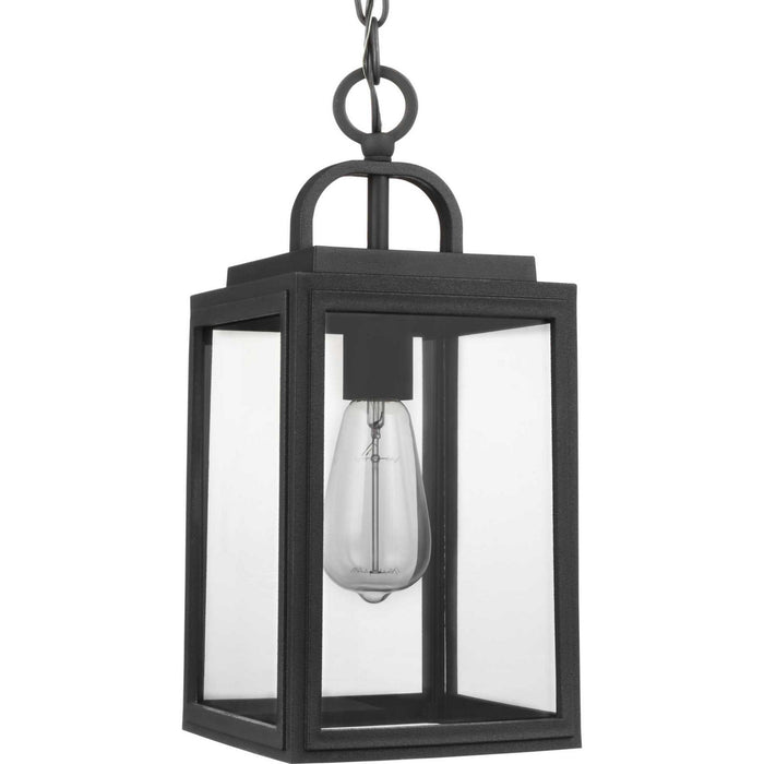 Progress Lighting P550064-031 One Light Hanging Lantern, Black