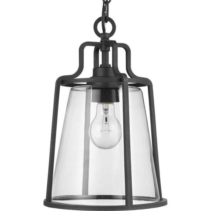 Progress Lighting P550065-031 One Light Hanging Lantern, Black