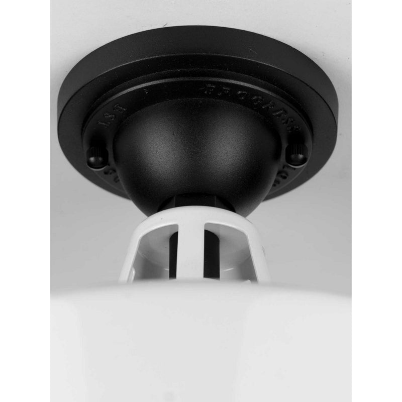 Progress Lighting P550070-030 One Light Semi Flush Mount, White