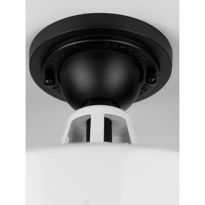 Progress Lighting P550070-030 One Light Semi Flush Mount, White