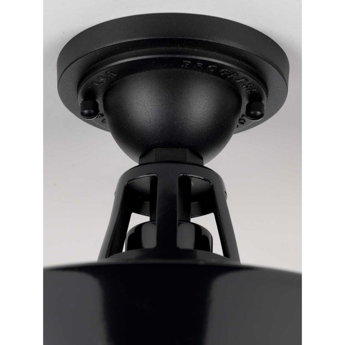 Progress Lighting P550070-031 One Light Semi Flush Mount, Black
