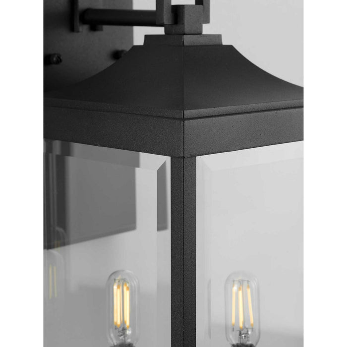 Progress Lighting P560022-031 Two Light Wall Lantern, Black