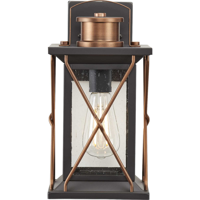 Progress Lighting P560156-020 One Light Wall Lantern, Antique Bronze