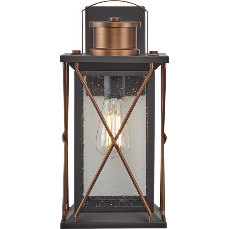 Progress Lighting P560157-020 One Light Wall Lantern, Antique Bronze