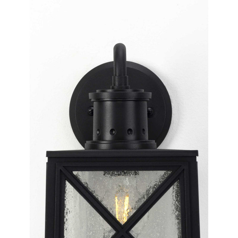 Progress Lighting P560164-031 One Light Wall Lantern, Black