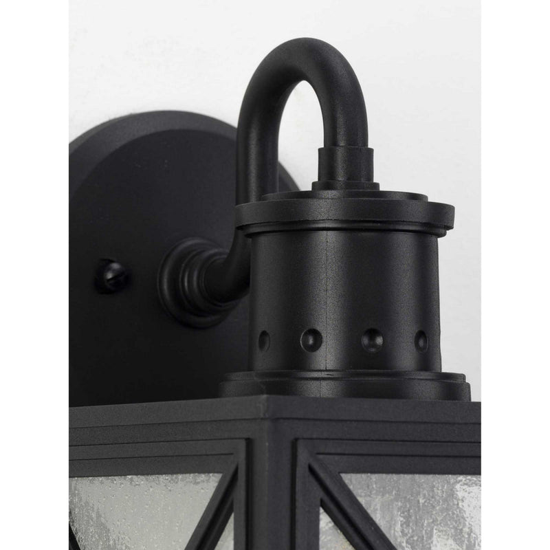 Progress Lighting P560164-031 One Light Wall Lantern, Black
