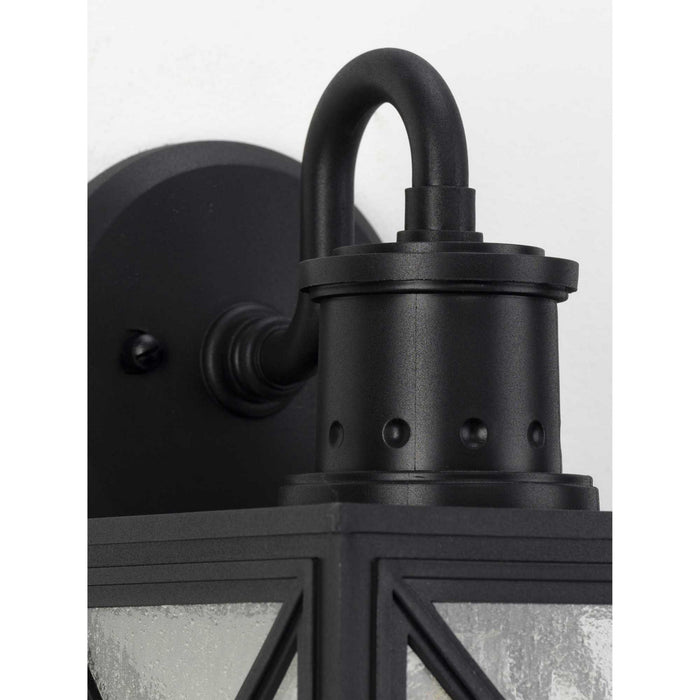 Progress Lighting P560164-031 One Light Wall Lantern, Black