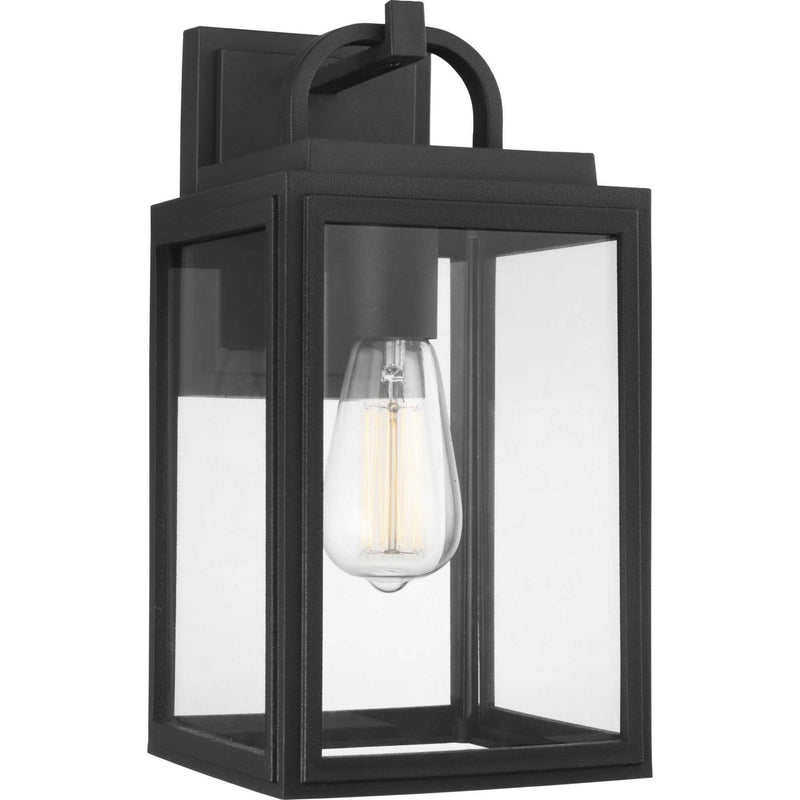 Progress Lighting P560175-031 One Light Wall Lantern, Black
