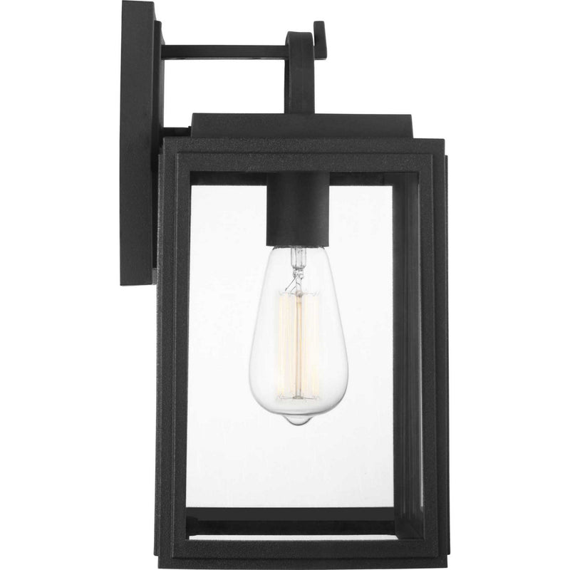 Progress Lighting P560175-031 One Light Wall Lantern, Black