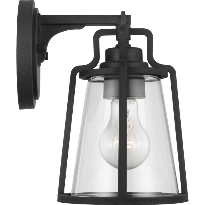 Progress Lighting P560177-031 One Light Wall Lantern, Black