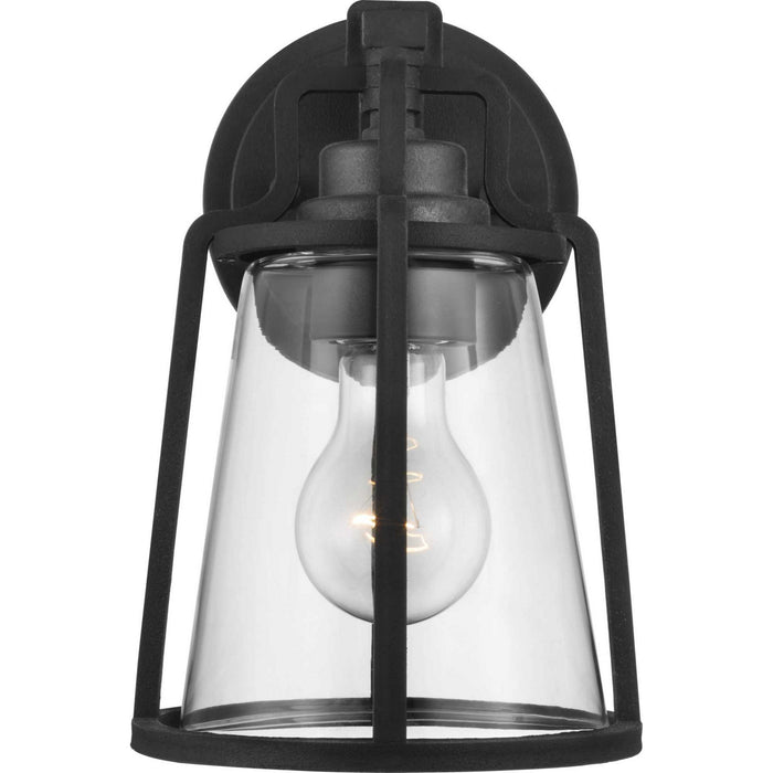 Progress Lighting P560177-031 One Light Wall Lantern, Black