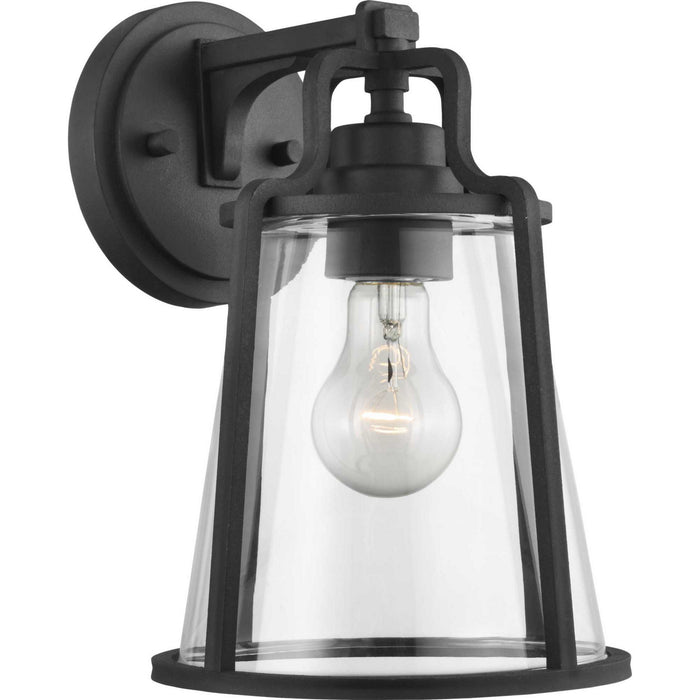 Progress Lighting P560178-031 One Light Wall Lantern, Black